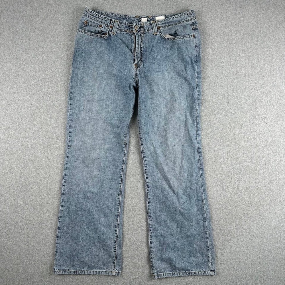 Vintage Lucky Brand Jeans Women 14x32 Blue Denim Bootcut Made in USA Dungarees